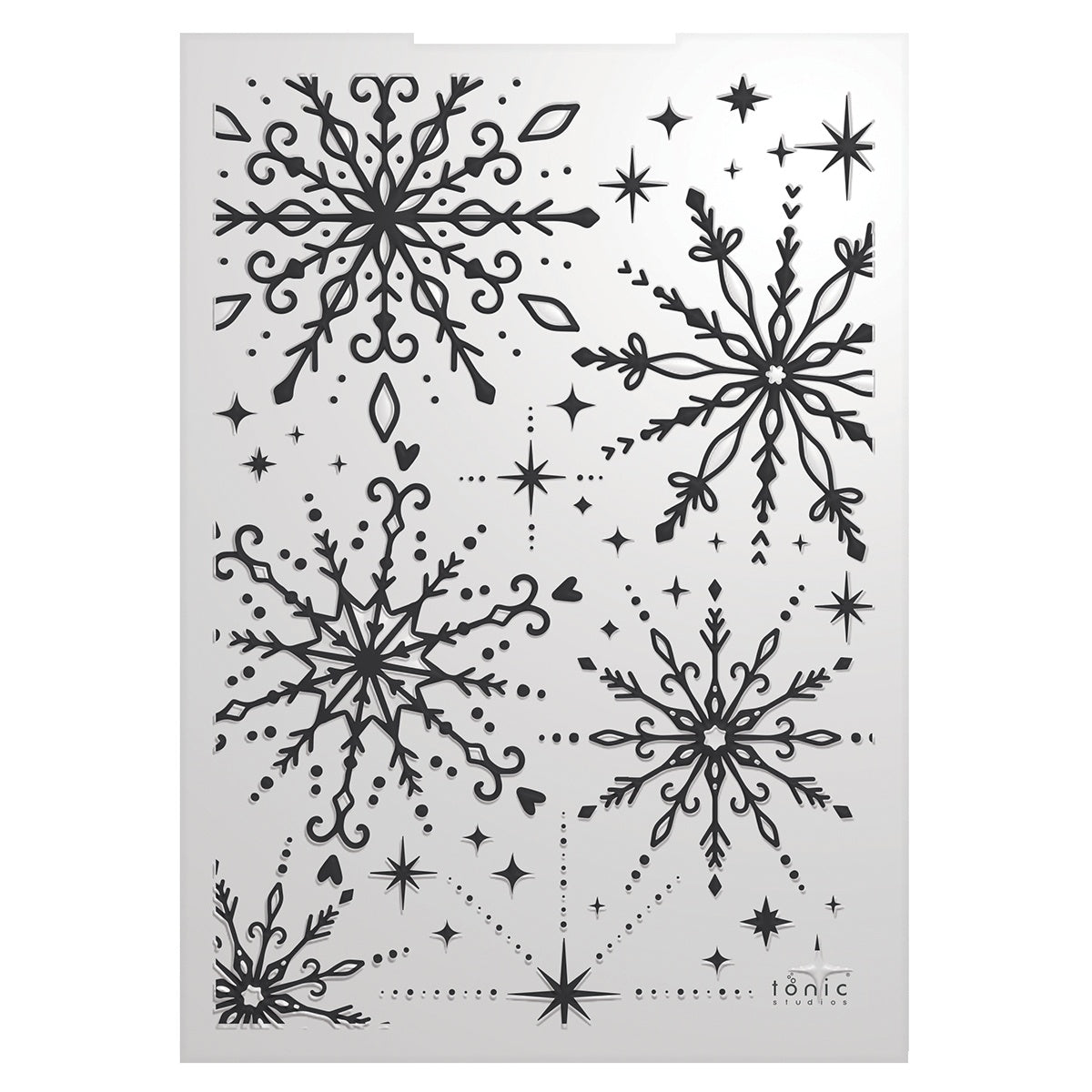 Tonic Studios 3D Embossing Folder Baroque Snowflake - Winter's Veil