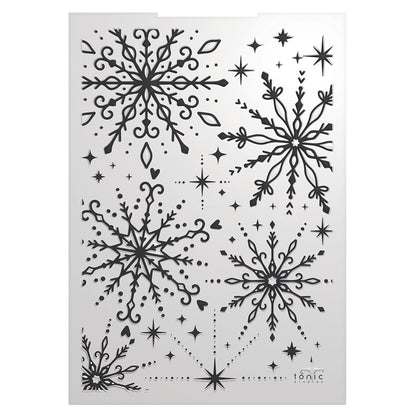 Tonic Studios 3D Embossing Folder Baroque Snowflake - Winter's Veil
