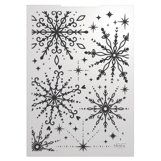 Tonic Studios 3D Embossing Folder Baroque Snowflake - Winter's Veil