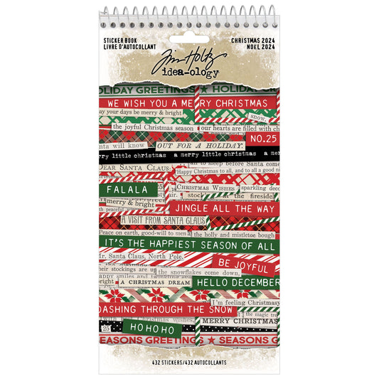 Tim Holtz Idea-ology Christmas 2024 Sticker Book