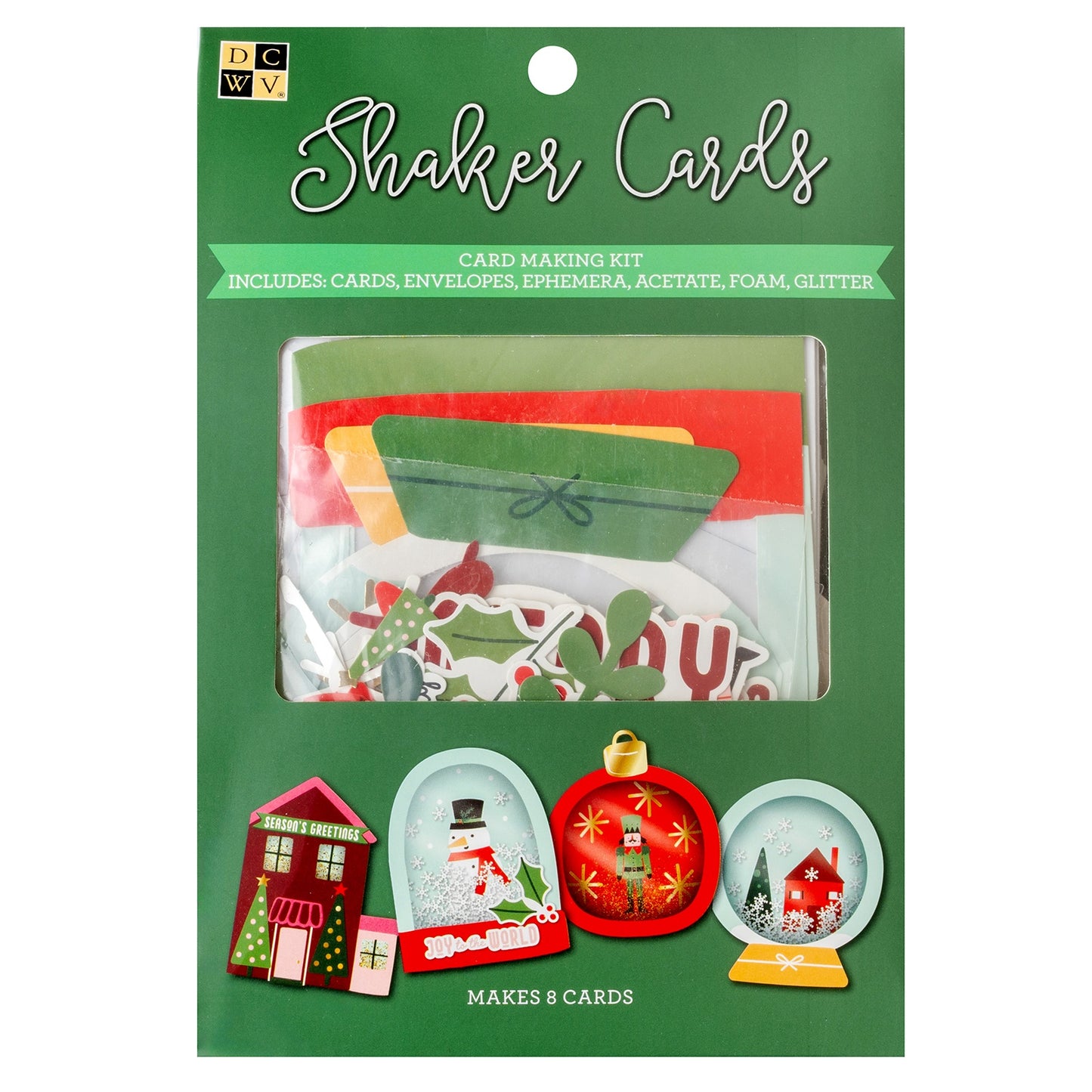 DCWV Shaker A2 Cards - Card Making Kit - Makes 8