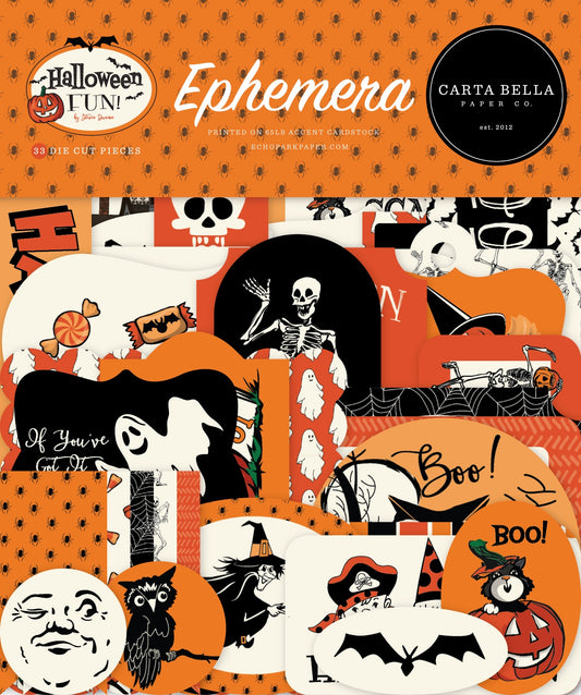 Carta Bella Cardstock Ephemera Icons, Halloween Fun