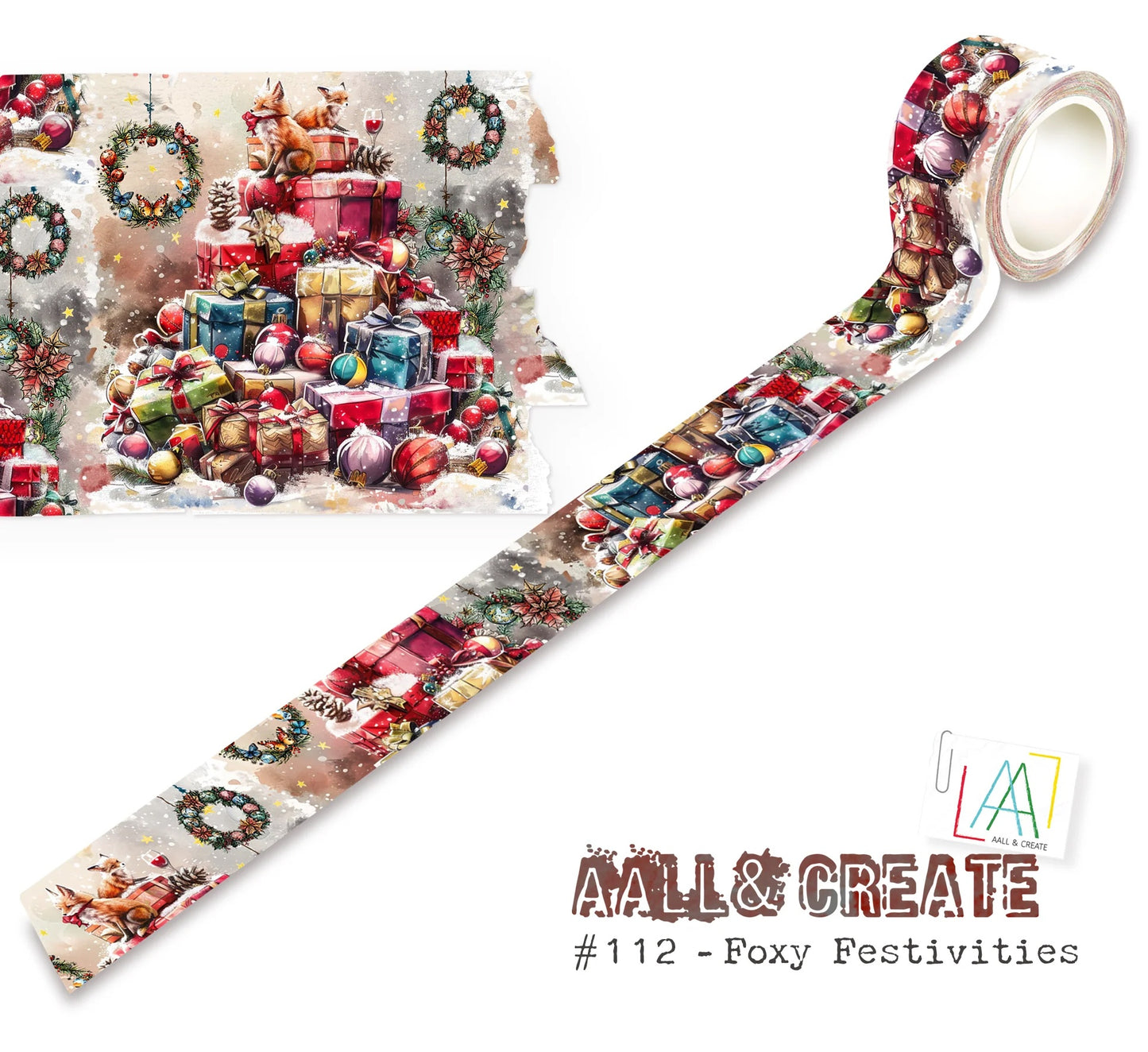 AALL And Create Washi Tape Foxy Festivities