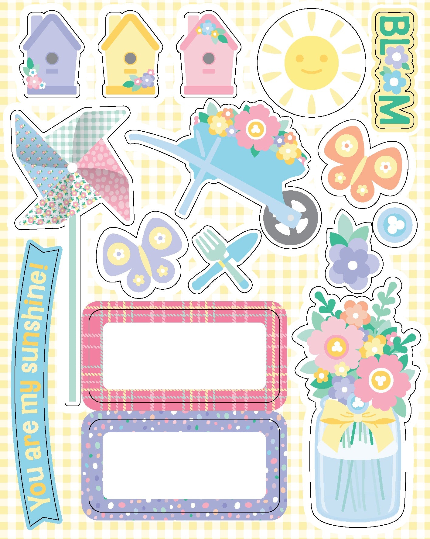 Everett Rd. Springtime Sticker Sheets