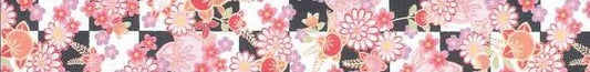 Aitoh Japanese Washi Tape 1"X16.4' Checkered Tachibana