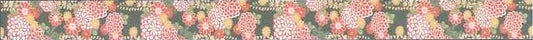 Aitoh Japanese Washi Tape 0.6"X23' Chrysanthemum Wisteria