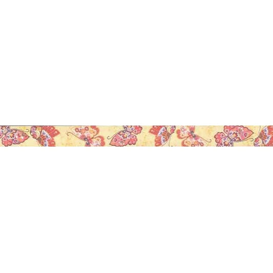 Aitoh Japanese Washi Tape 0.6"X23' Butterfly