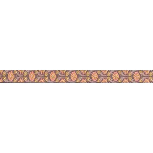 Aitoh Japanese Washi Tape 0.6"X23' Peony Arabesque