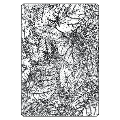 Sizzix 3D Texture Fades Embossing Folder A5 by Tim Holtz Foliage
