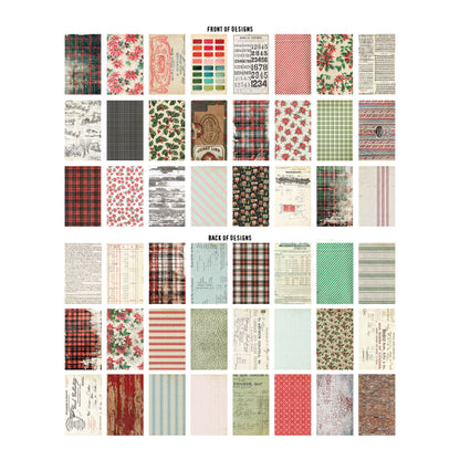 Tim Holtz Idea-Ology Backdrops Double-Sided Cardstock Christmas TH94443
