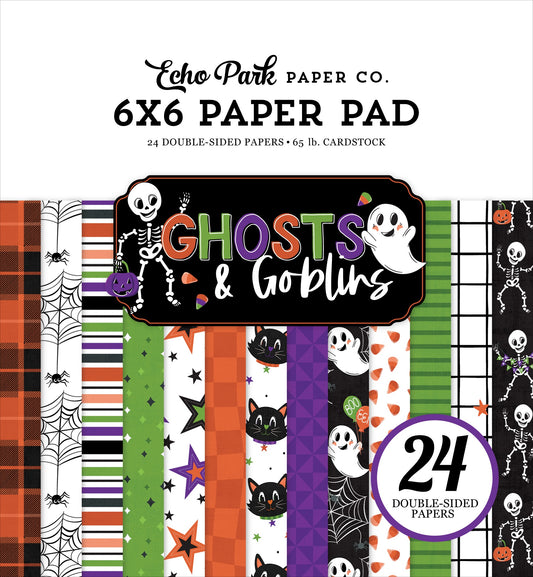 Echo Park Double-Sided Paper Pad 6"X6" Ghosts And Goblins