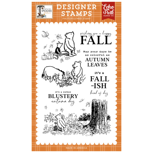 Winnie The Pooh Autumn Stamp Set Fall-ish Kind Of Day