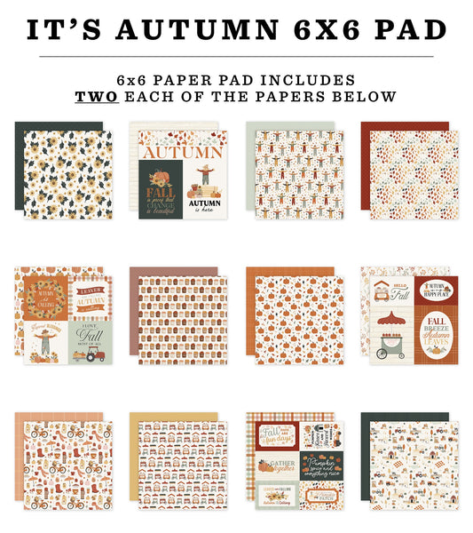 Carta Bella Double-Sided Paper Pad 6"X6" It's Autumn