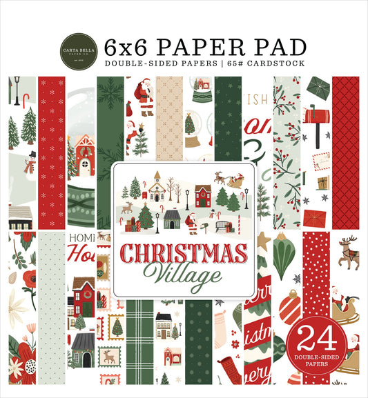 Carta Bella Double-Sided Paper Pad 6"X6" Christmas Village