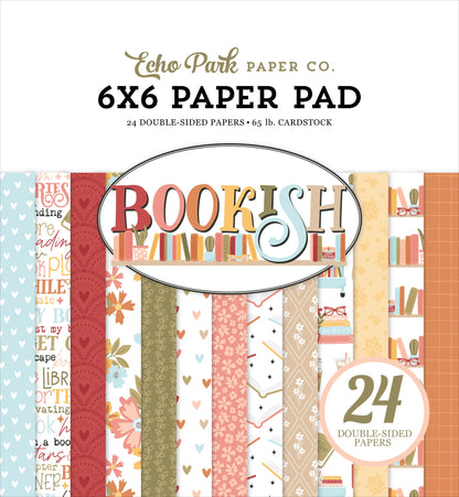 Echo Park Double-Sided Paper Pad 6"X6" Bookish