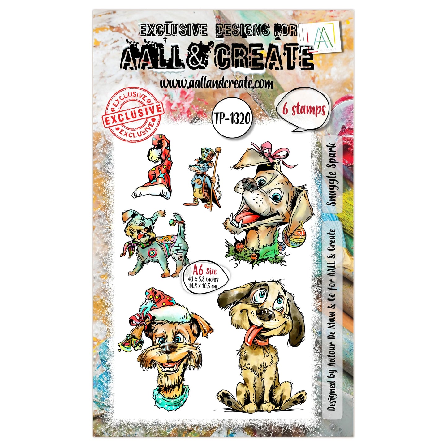 AALL And Create A6 Photopolymer Clear Stamp Set Snuggle Spark