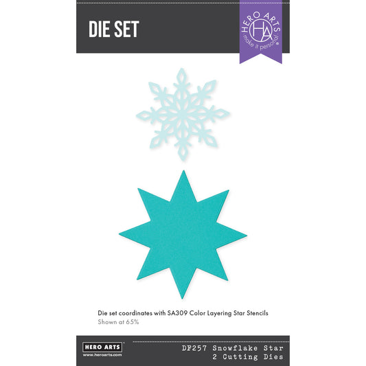 Hero Arts Etched Dies Snowflake Star DF257