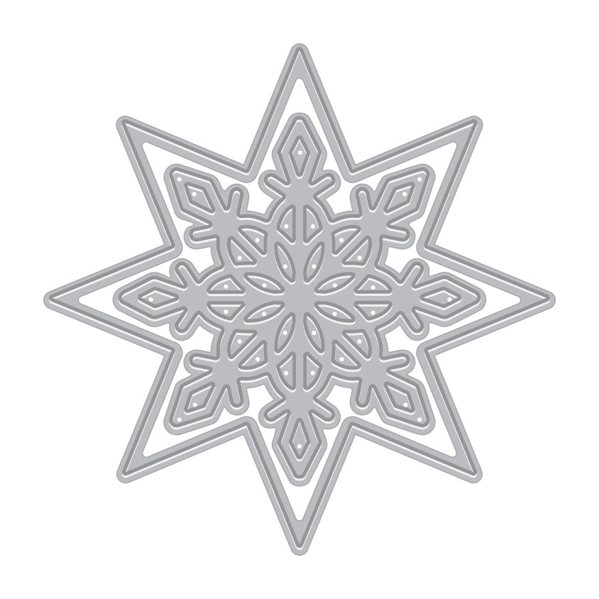 Hero Arts Etched Dies Snowflake Star DF257