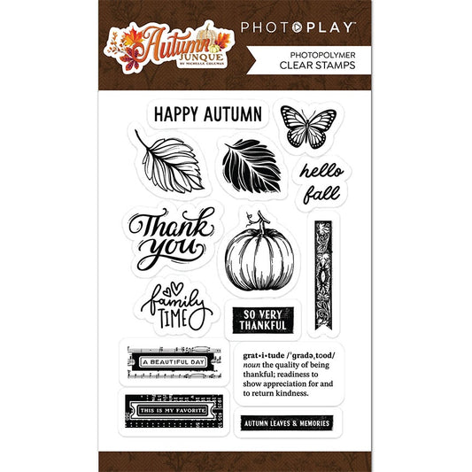 PhotoPlay Photopolymer Clear Stamps Autumn Junque