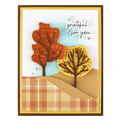 Spellbinders Etched Dies by Kelly Bangs Changing Trees S4-1488
