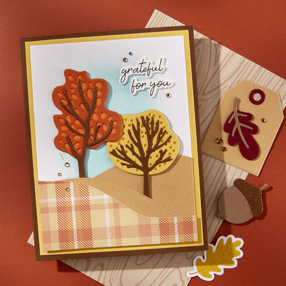 Spellbinders Etched Dies by Kelly Bangs Changing Trees S4-1488