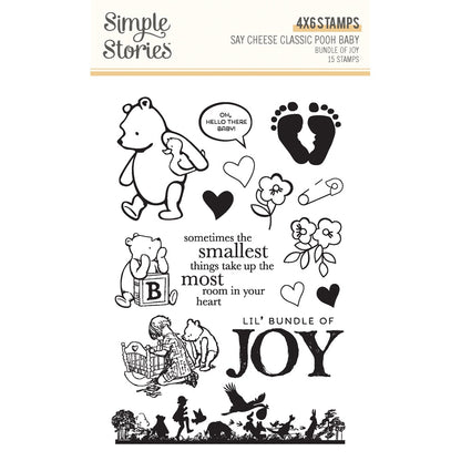 Simple Stories Classic Pooh Baby Clear Stamps Bundle Of Joy