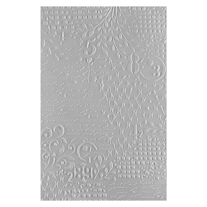 Spellbinders 3D Embossing Folder Beautifully Imperfect, Distress Mix