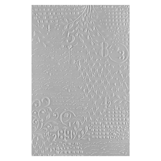 Spellbinders 3D Embossing Folder Beautifully Imperfect, Distress Mix