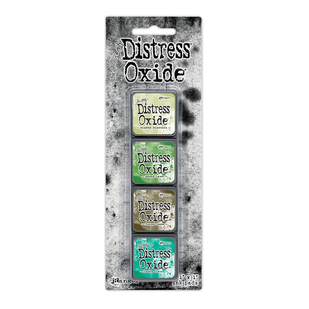 Tim Holtz Distress Mini Oxide Ink Pad Kit #15 Greens