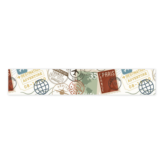 Echo Park It's Time To Travel Washi Tape Destination Stamps
