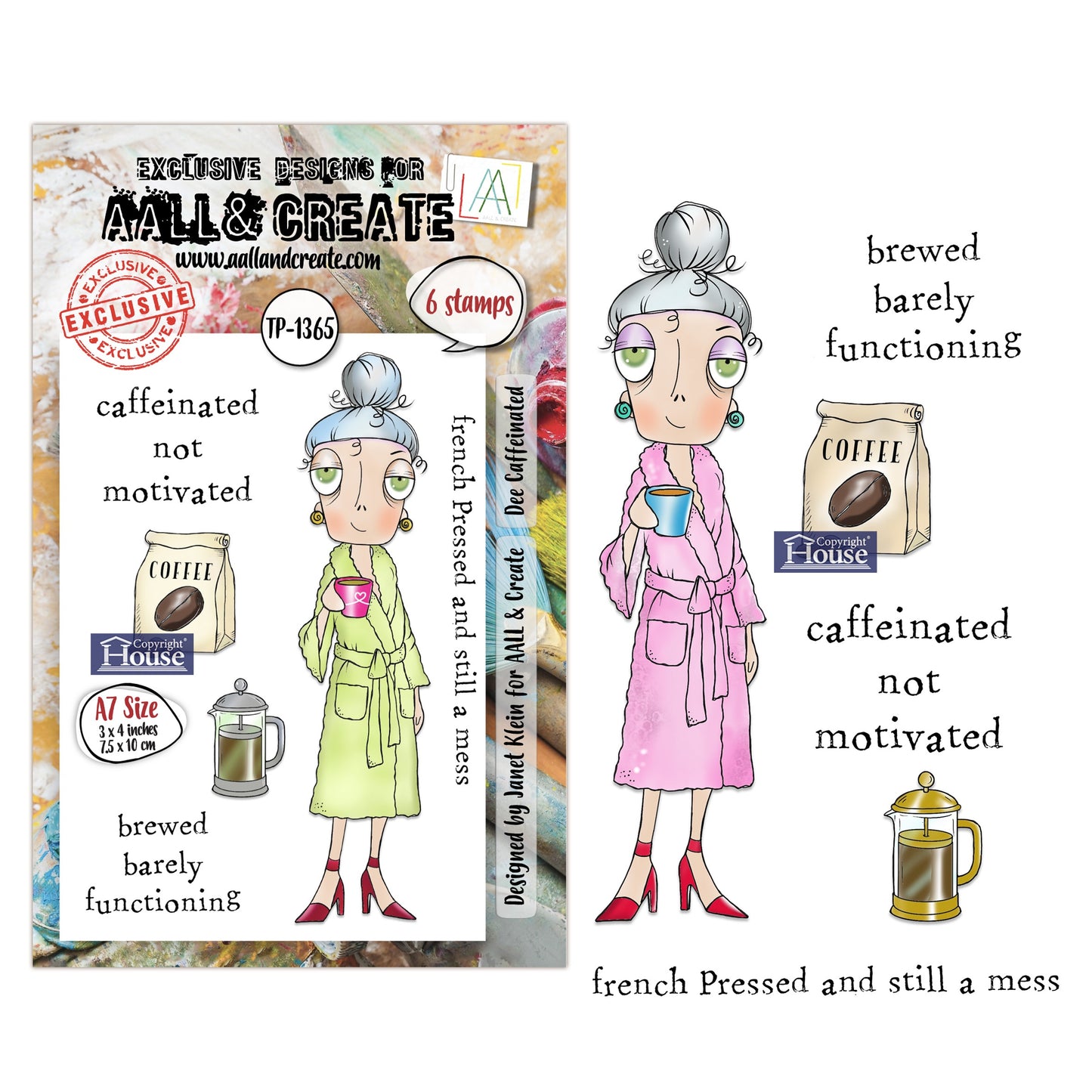 AALL And Create Clear Stamp Set Dee Caffeinated