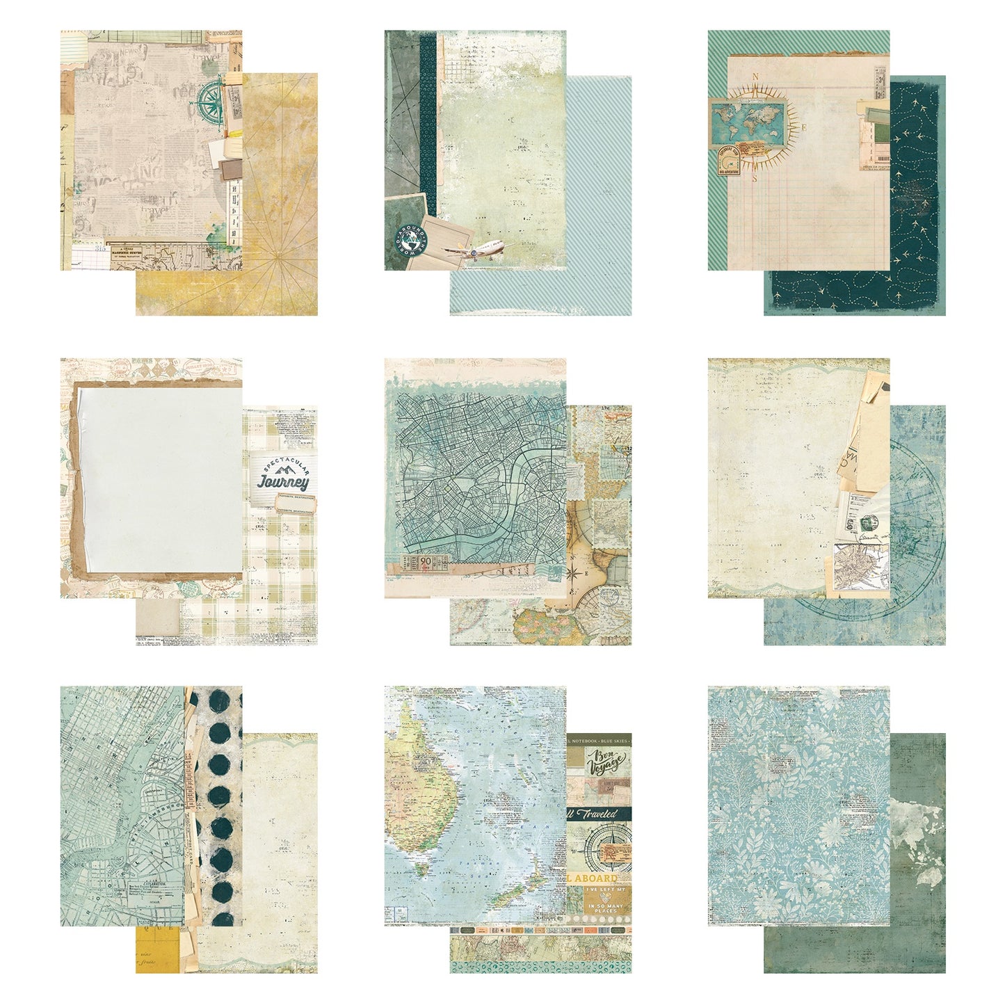 49 and Market Collection Pack 6"X8" Travel Diaries