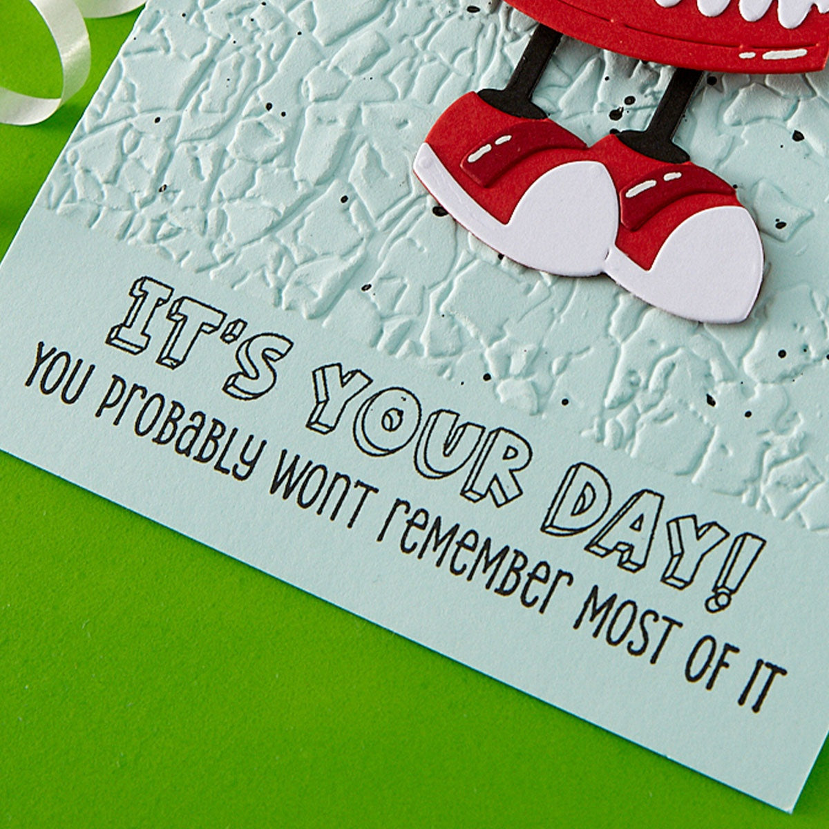 Spellbinders Clear Stamp Set STP-264 Birthday Laughs Sentiments
