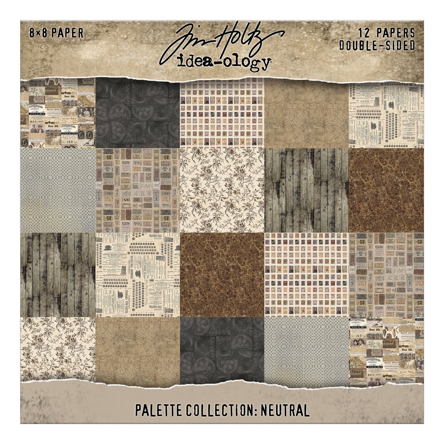 Idea-ology Double-Sided Cardstock 8"X8" 12/Pkg Palette Collection: Neutral