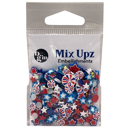 Buttons Galore Mix Upz Craft Embellishments 10g - Fireworks