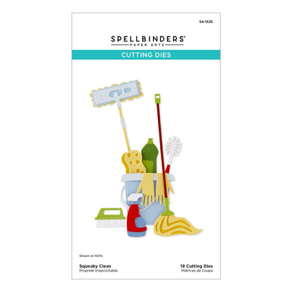 Spellbinders Etched Dies  S4-1525 Squeaky Clean