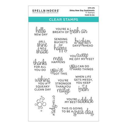 Spellbinders Clear Stamp Set STP-278 Shiny New Day