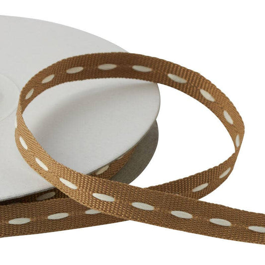 Stitched Ribbon - Thyme 15yds