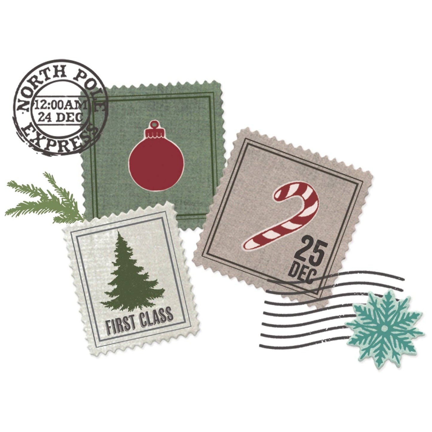 Sizzix Framelits Die & Stamp Set By 49 And Market 38/Pkg - Special Delivery