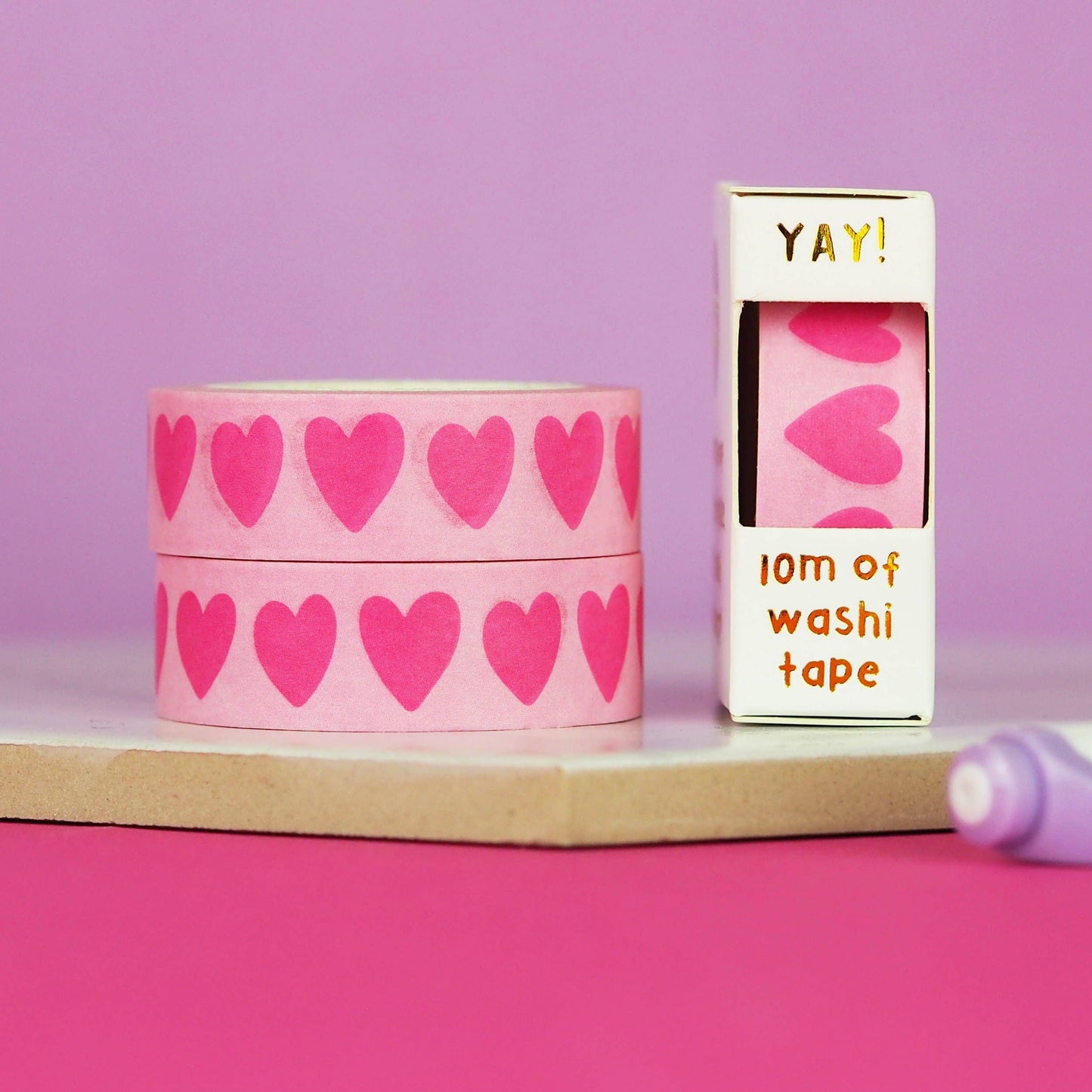 Loveheart Pink Washi Tape