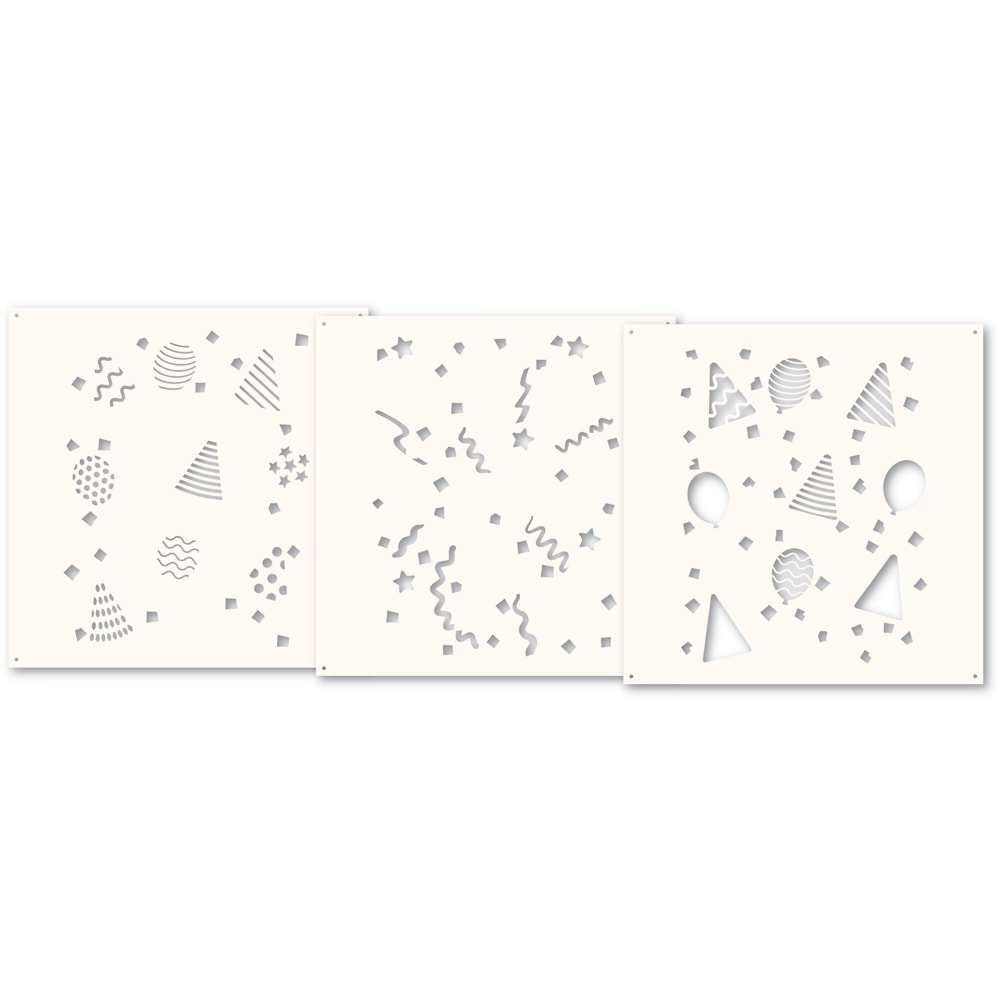 Memory Box 88633 Party Time Stencil Set