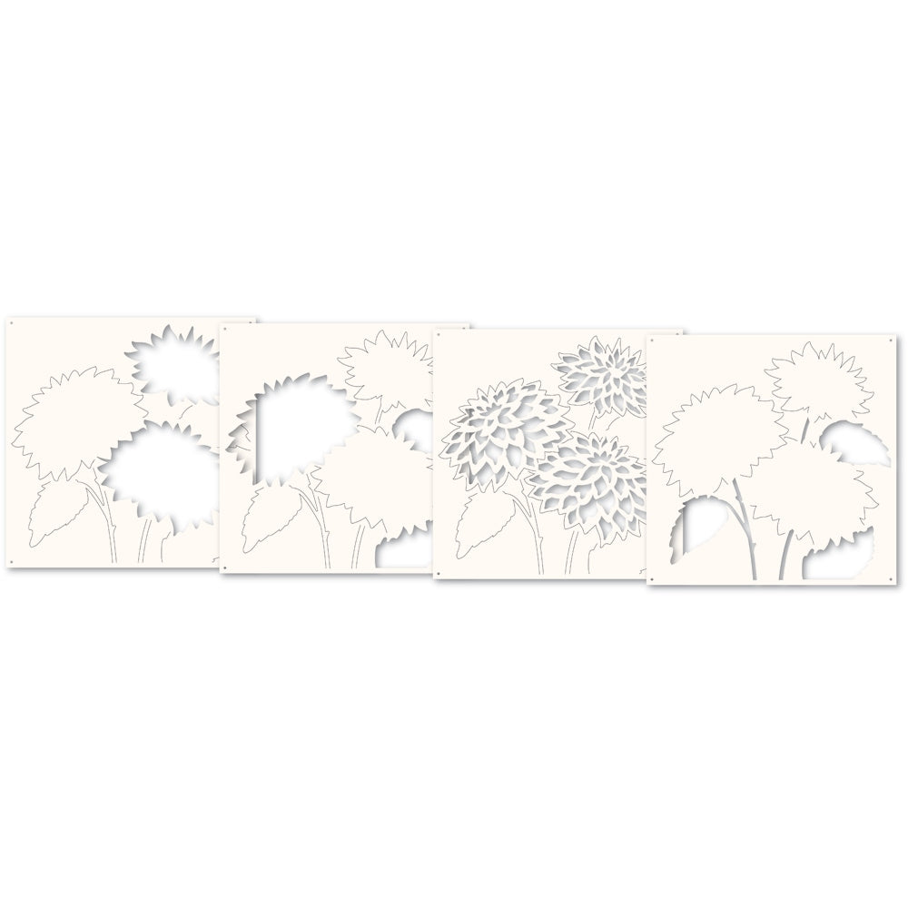 Memory Box 88635 Dahlia Stems Stencil Set