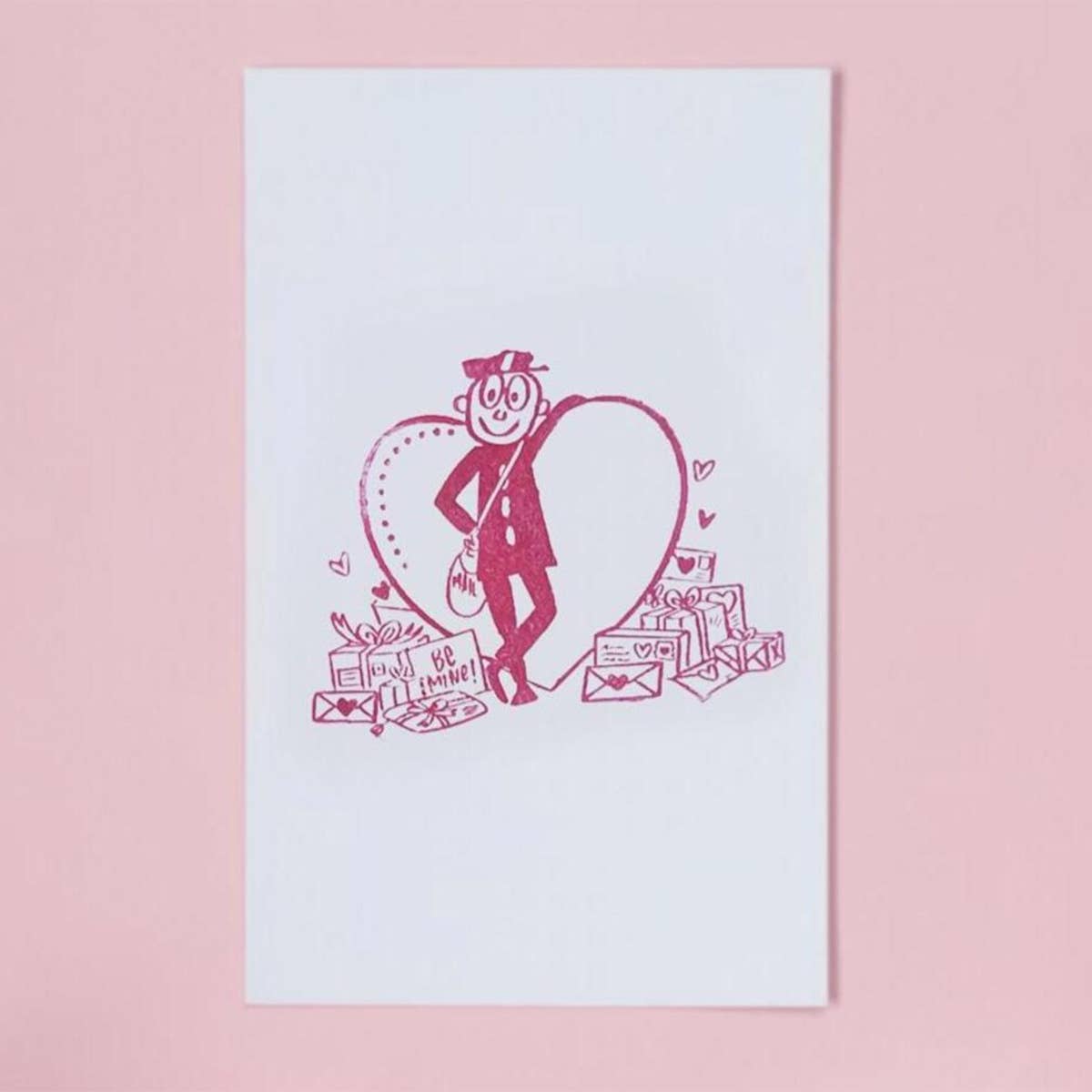 Mr Zip Heart Stamp