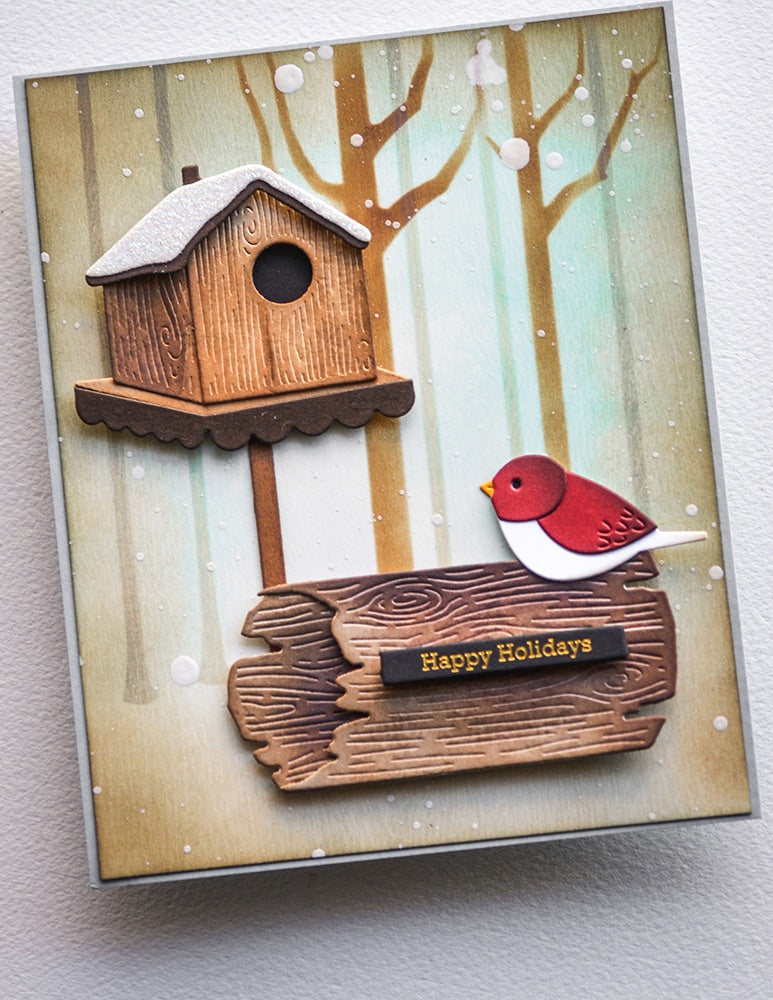 Memory Box 94810 Snowy Birdhouse