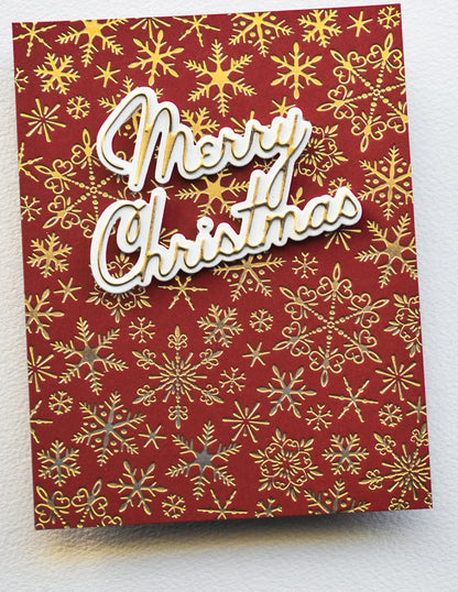 Memory Box 94839 Merry Christmas Debut Script