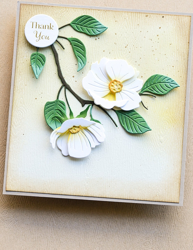 Memory Box SH44002 Woodgrain Paper Pack Cream