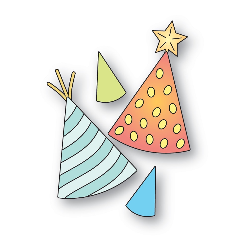 Memory Box 94852 Birthday Party Hats Craft Die