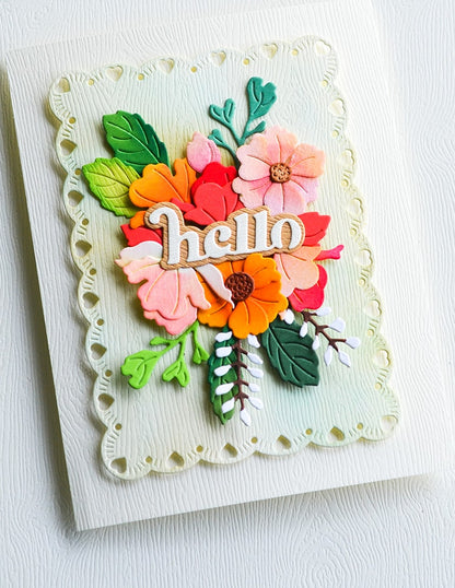 Memory Box 94889 Garden Pail Bouquet Craft Die