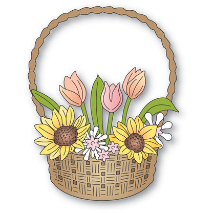 Memory Box 94888 Flower Basket Bouquet craft die