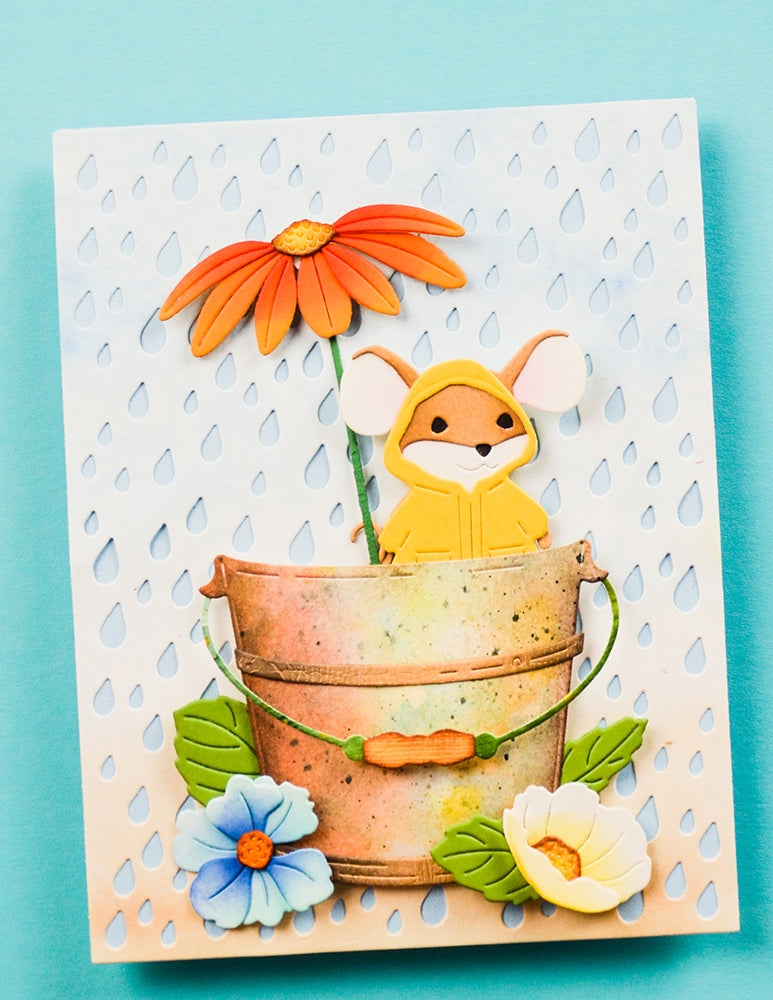 Memory Box 94902 Raindrop Plate craft die